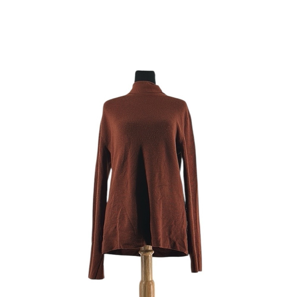 Aritzia Wilfred Brown Free Lounge Turtleneck with tie  Pullover Sweater Size S